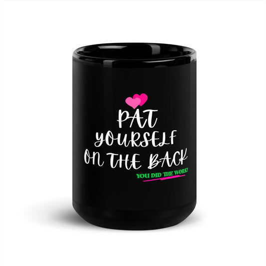 Inspirational Black Glossy Mug