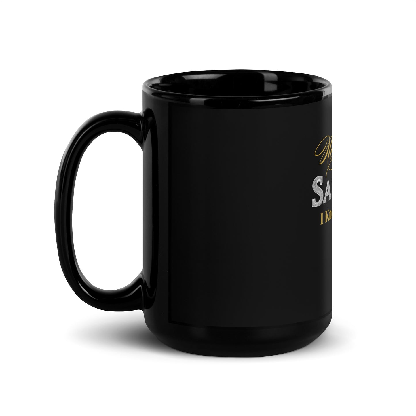 New Year 2025 Black Glossy Mug