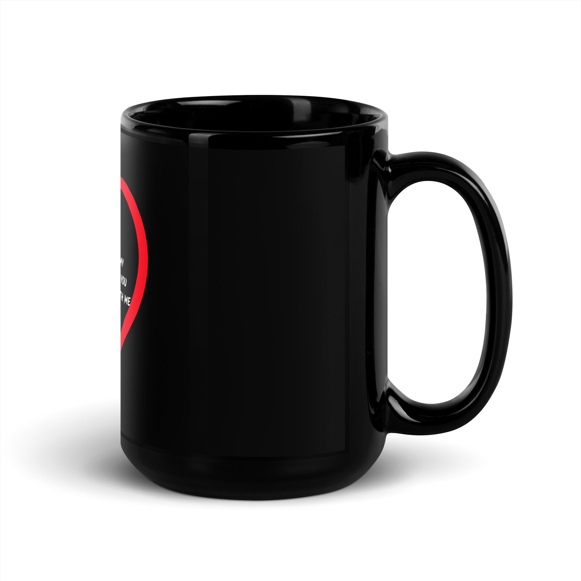 Inspirational Black Glossy Mug