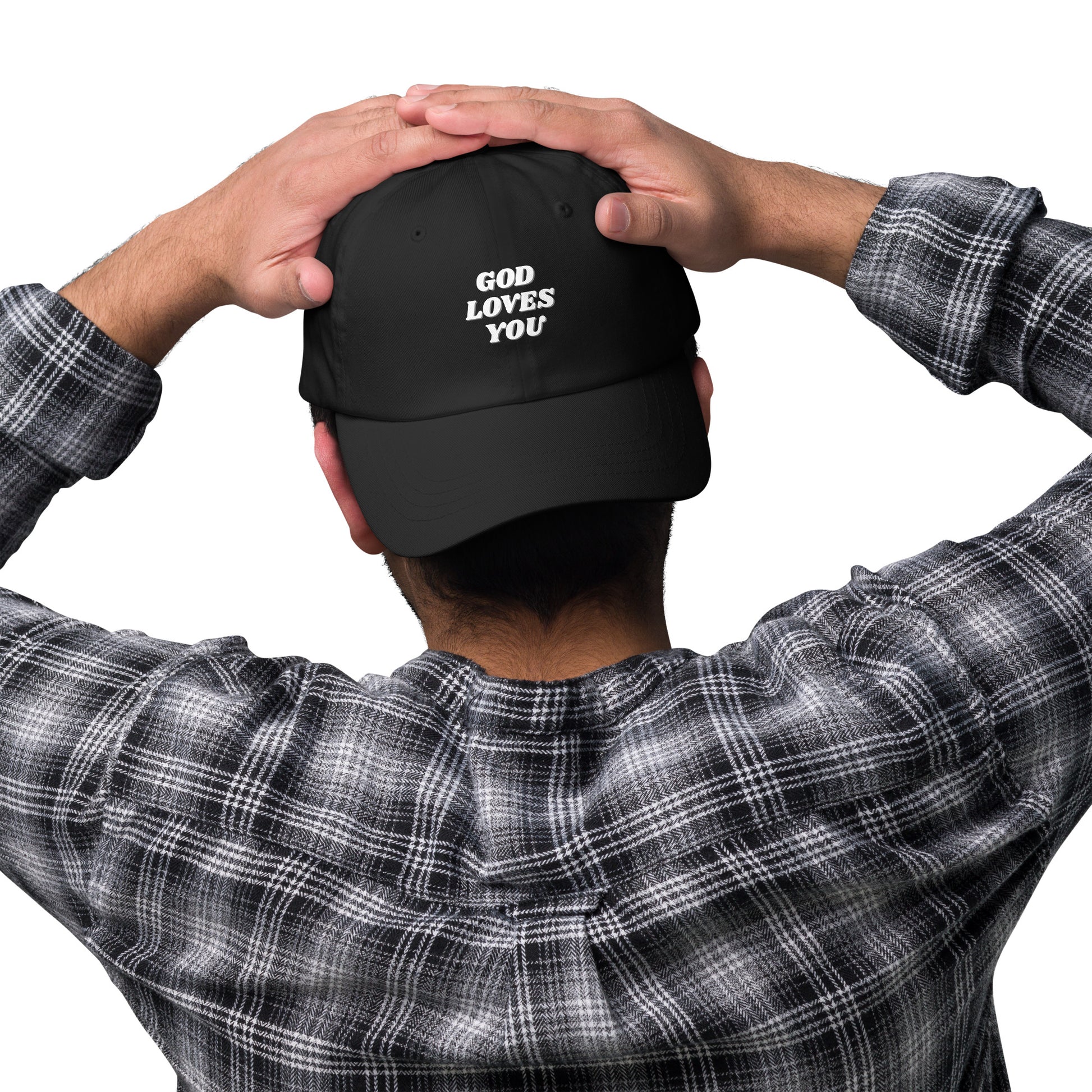 God Loves You Christian Inspirational Dad Hat