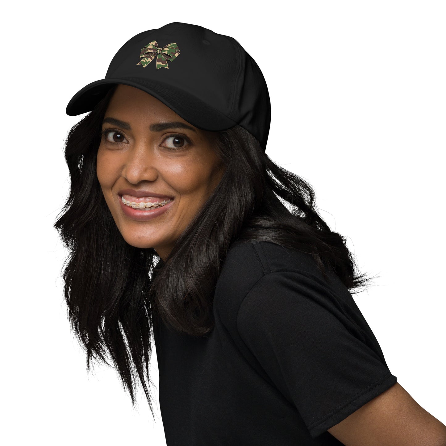 Camouflage Bow Inspirational Dad Hat