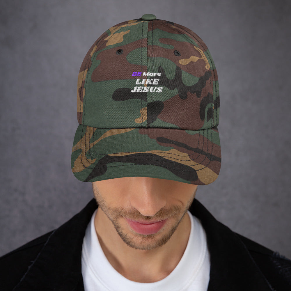 BE More Like Jesus Christian Inspirational Dad Hat