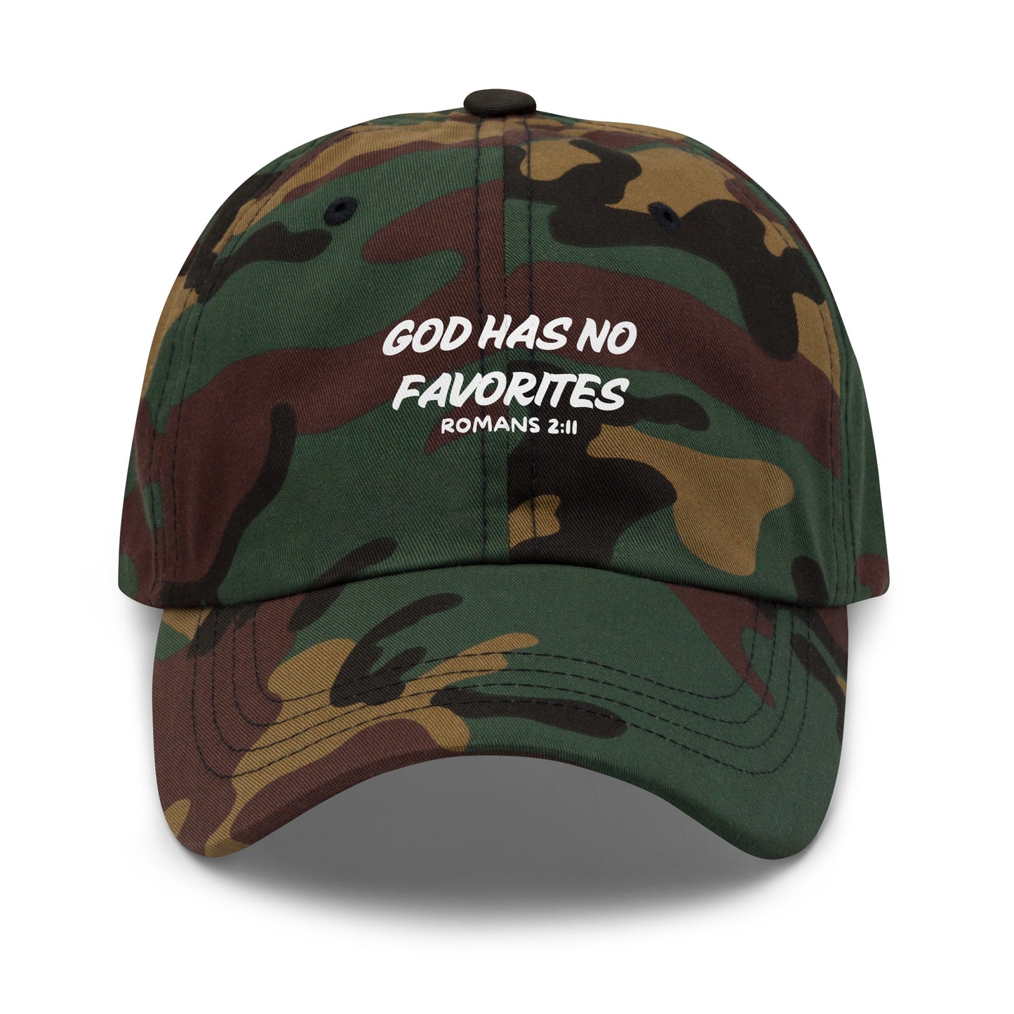 God Has No Favorites Christian Dad Hat