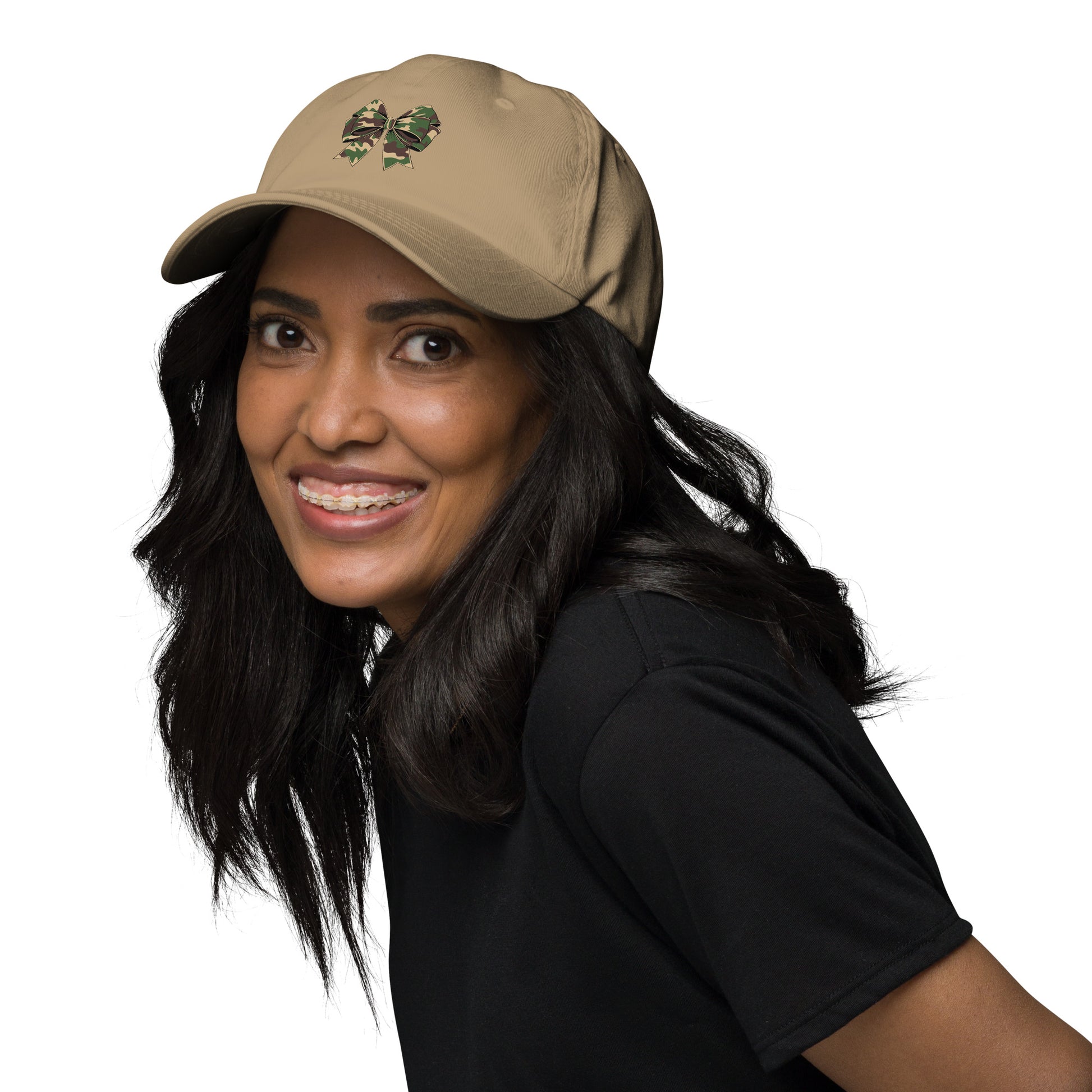 Camouflage Bow Inspirational Dad Hat