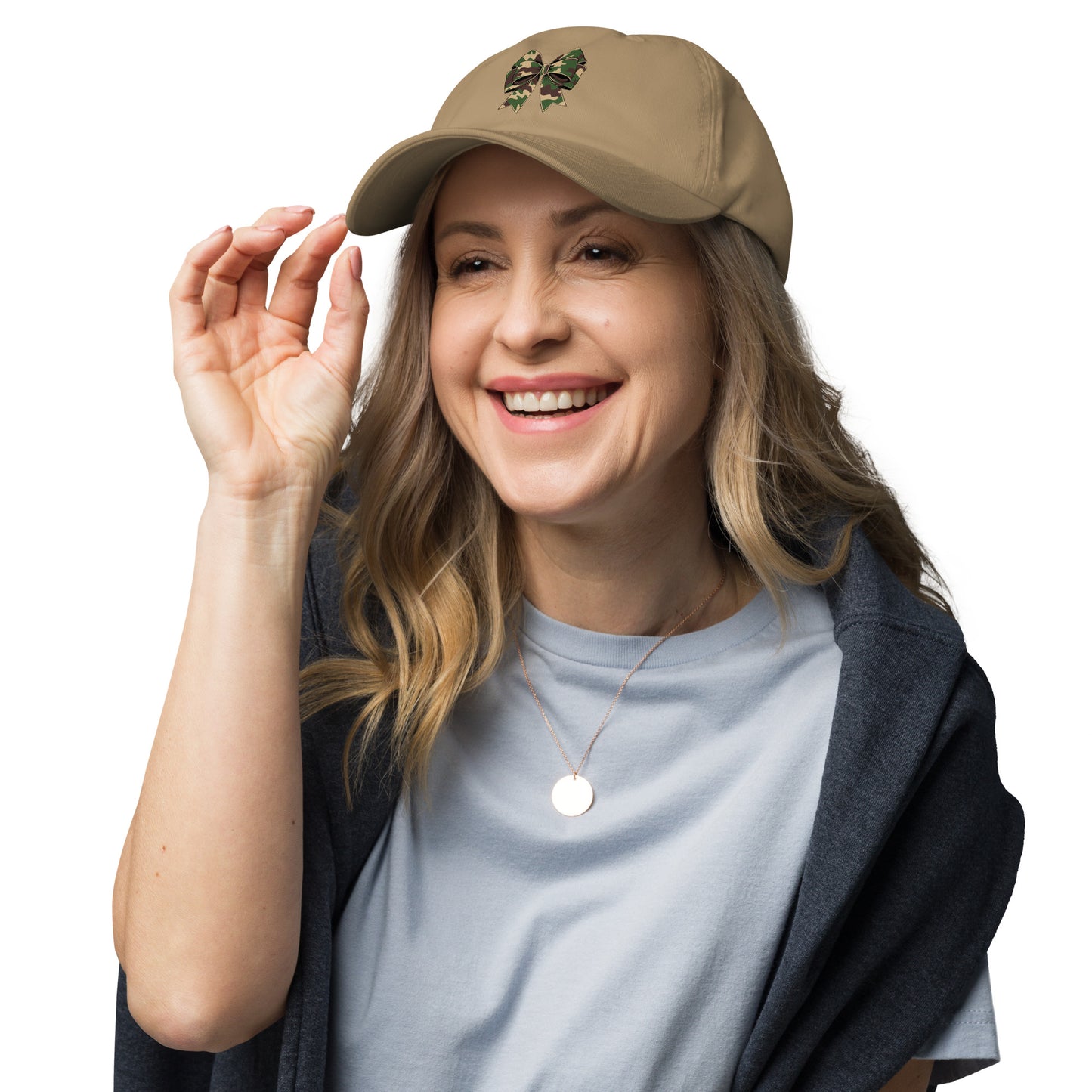 Camouflage Bow Inspirational Dad Hat