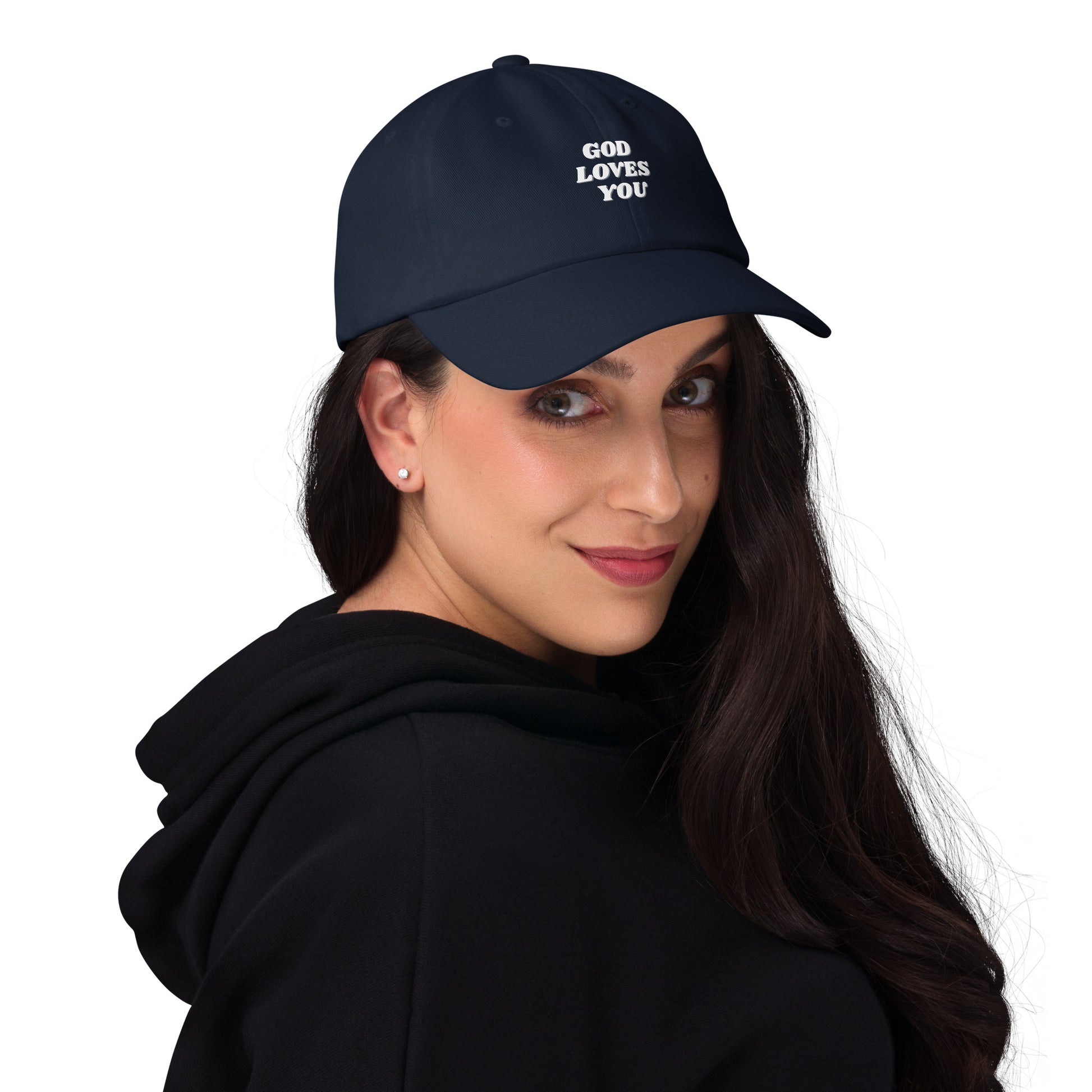 God Loves You Christian Inspirational Dad Hat