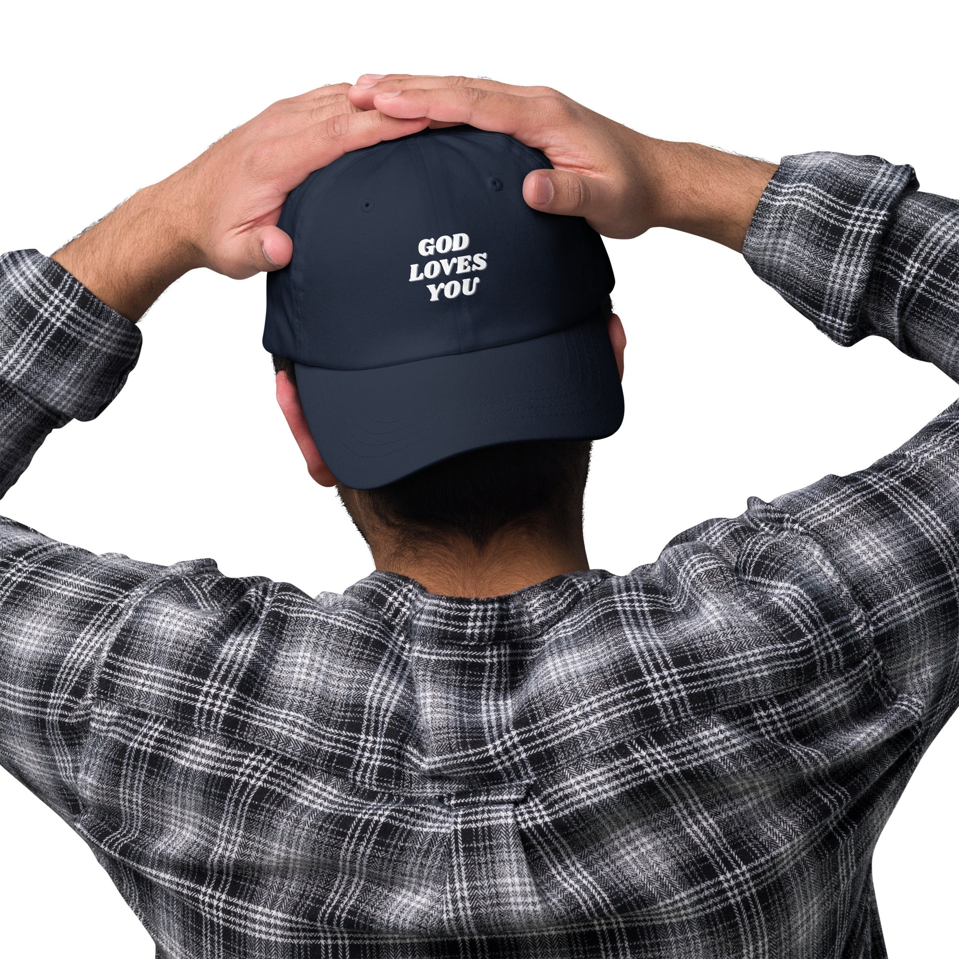 God Loves You Christian Inspirational Dad Hat