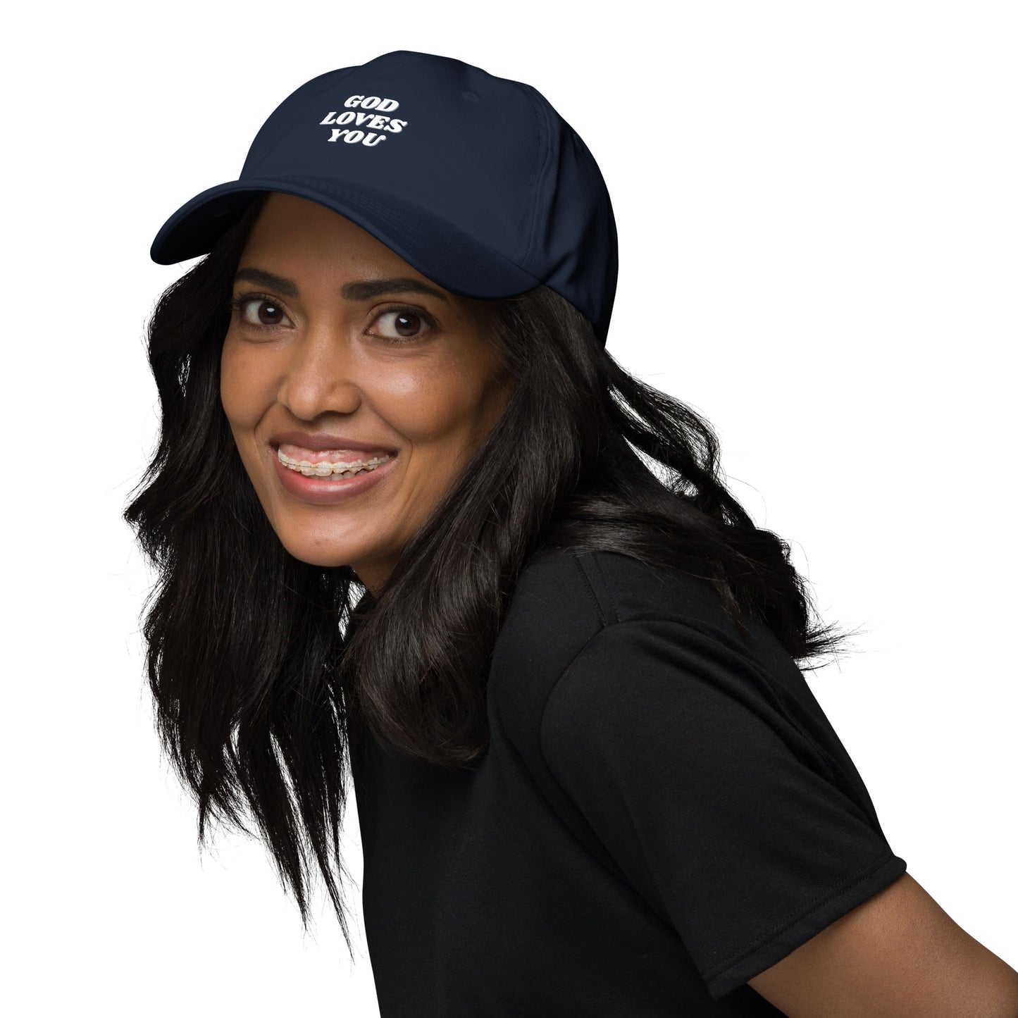 God Loves You Christian Inspirational Dad Hat