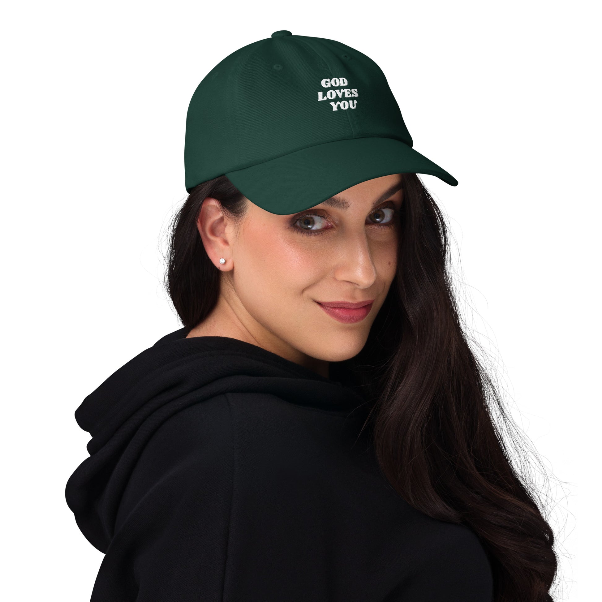 God Loves You Christian Inspirational Dad Hat