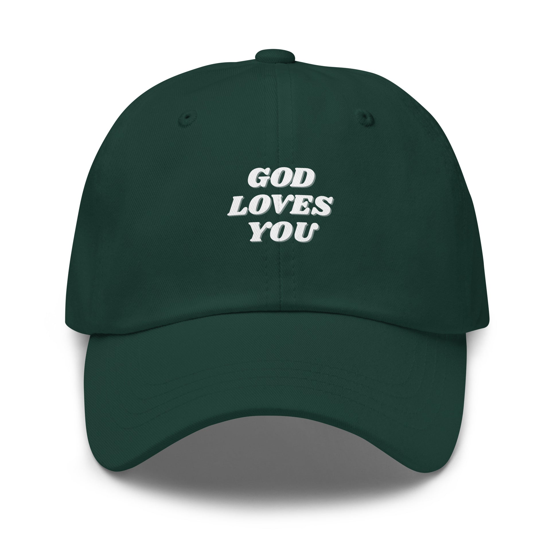 God Loves You Christian Inspirational Dad Hat