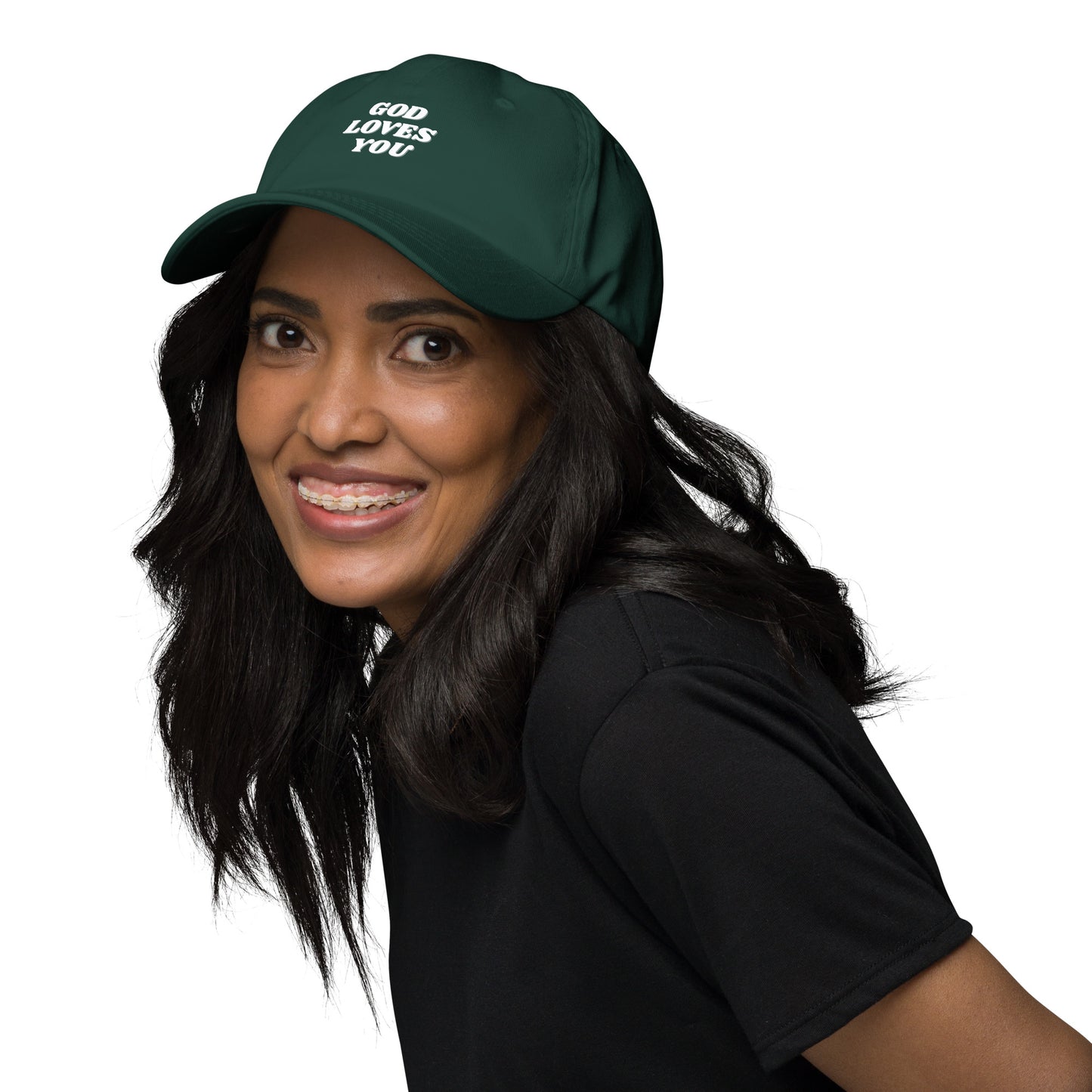 God Loves You Christian Inspirational Dad Hat