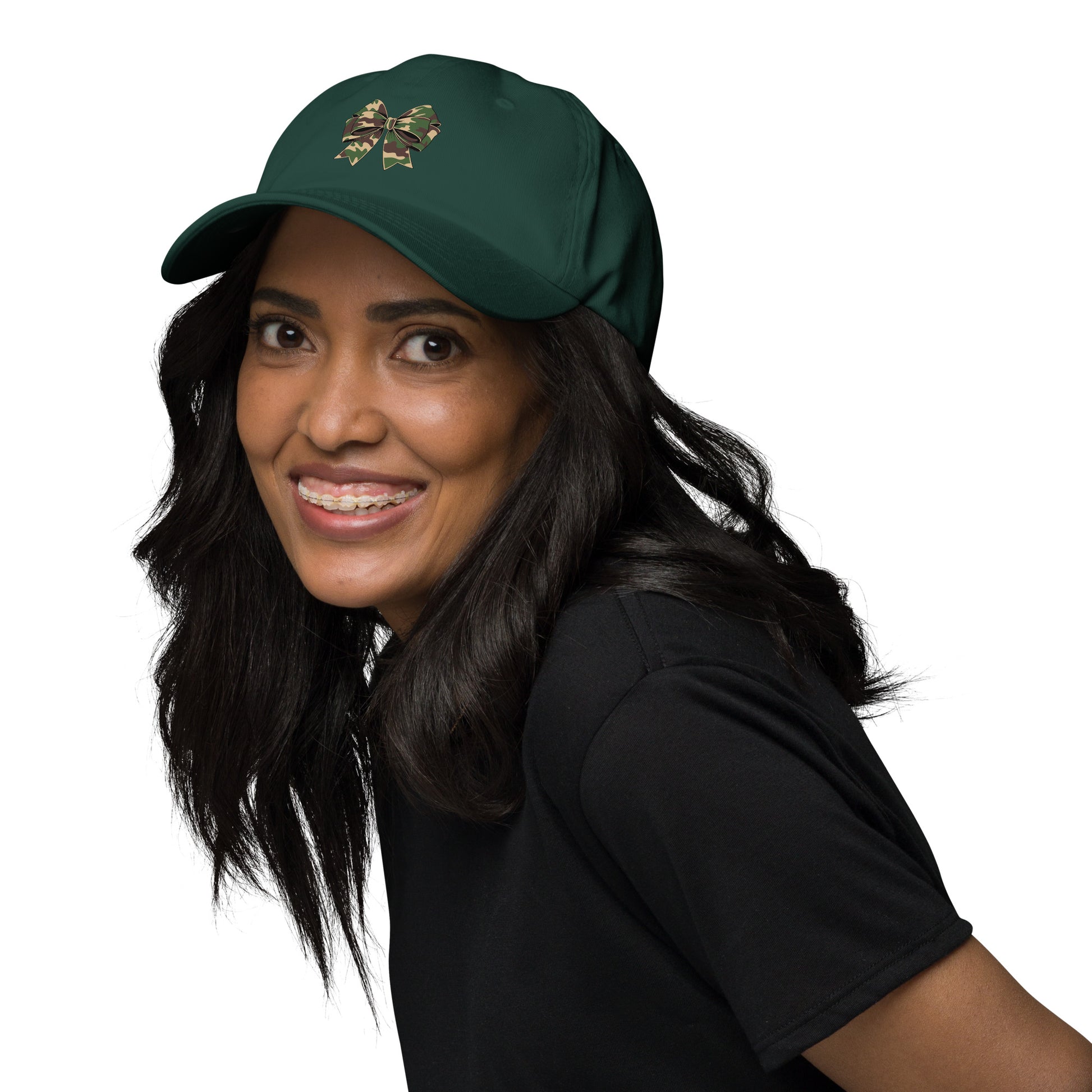 Camouflage Bow Inspirational Dad Hat