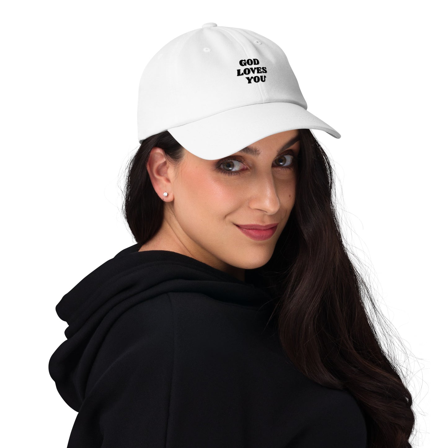 God Loves You Christian Inspirational Dad Hat