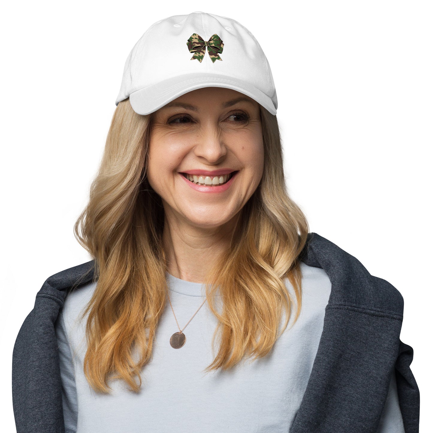Camouflage Bow Inspirational Dad Hat
