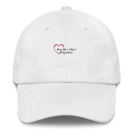 Heart Of Heart Gratitude Blessed Motivational Dad hat