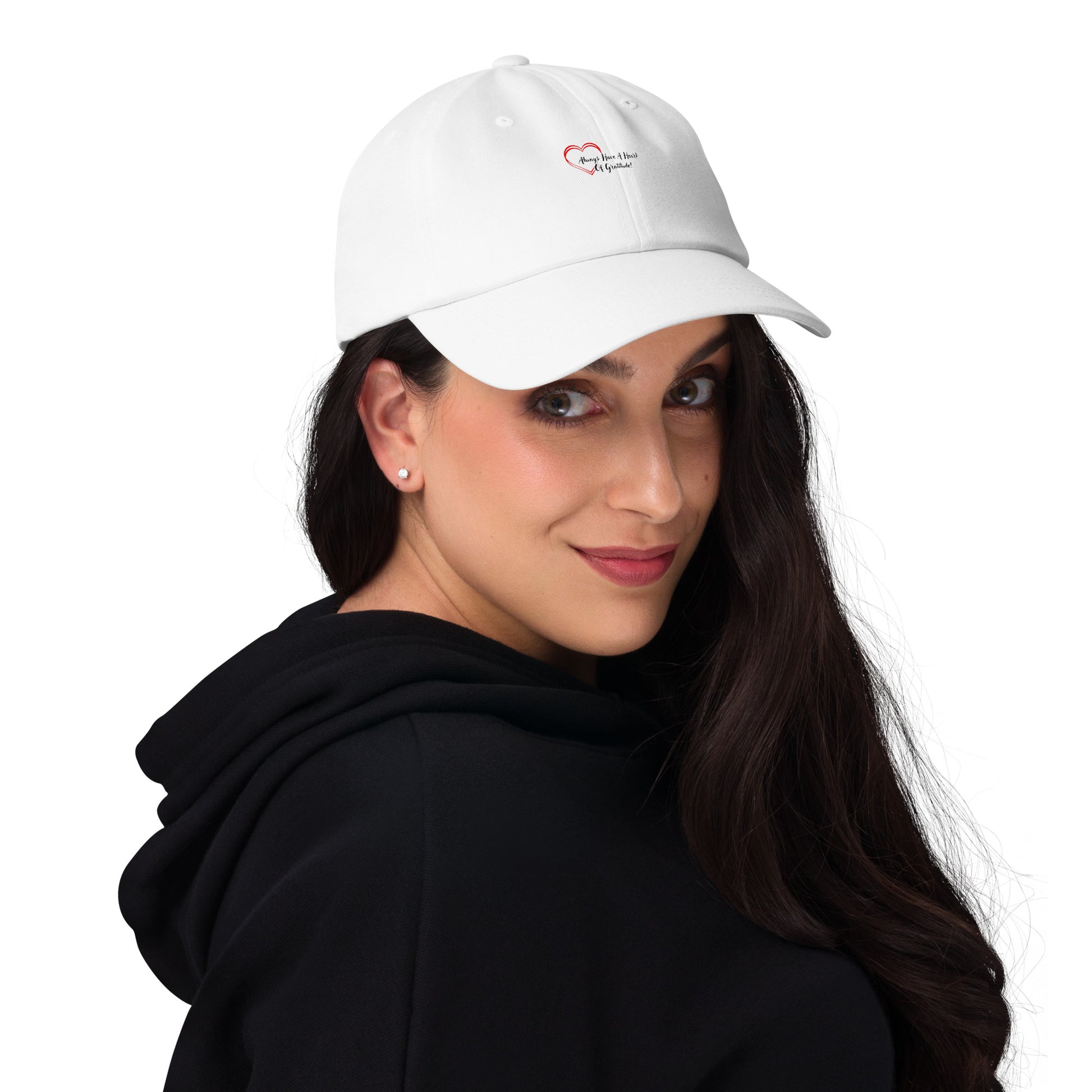 Heart Of Heart Gratitude Blessed Motivational Dad hat