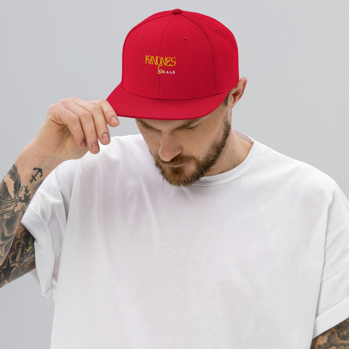 Kindness Heals Snapback Hat