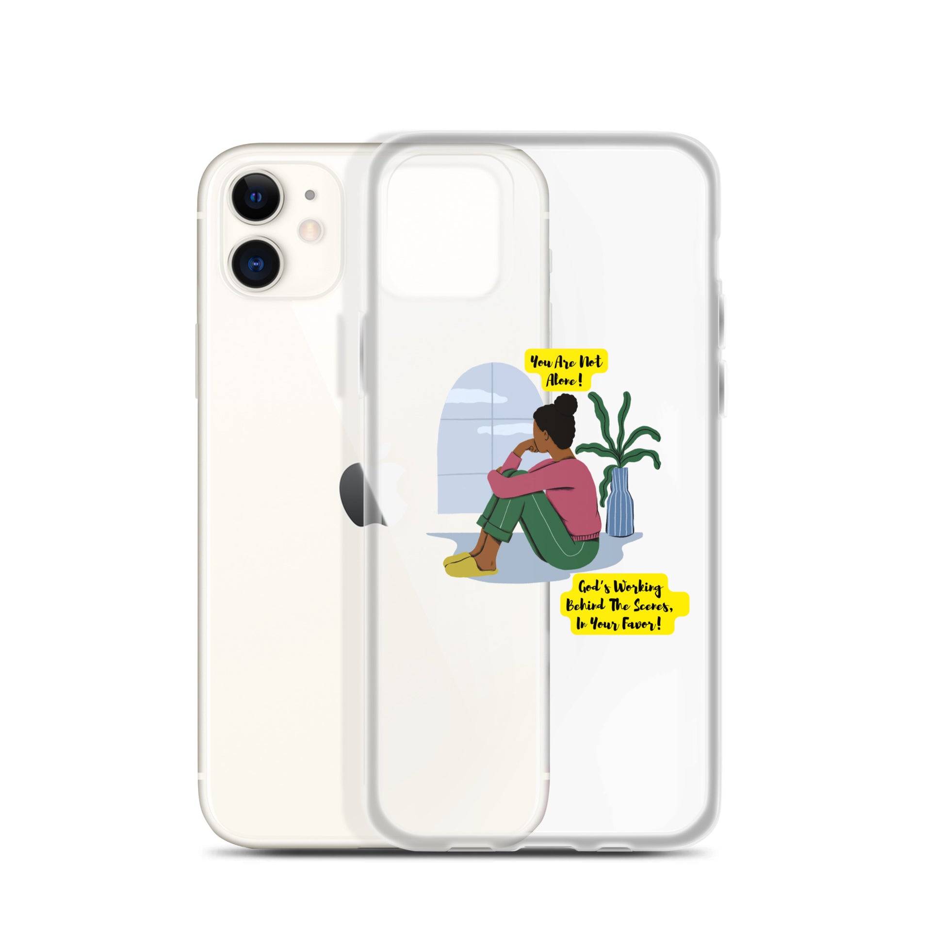 Inspirational clear iphone case