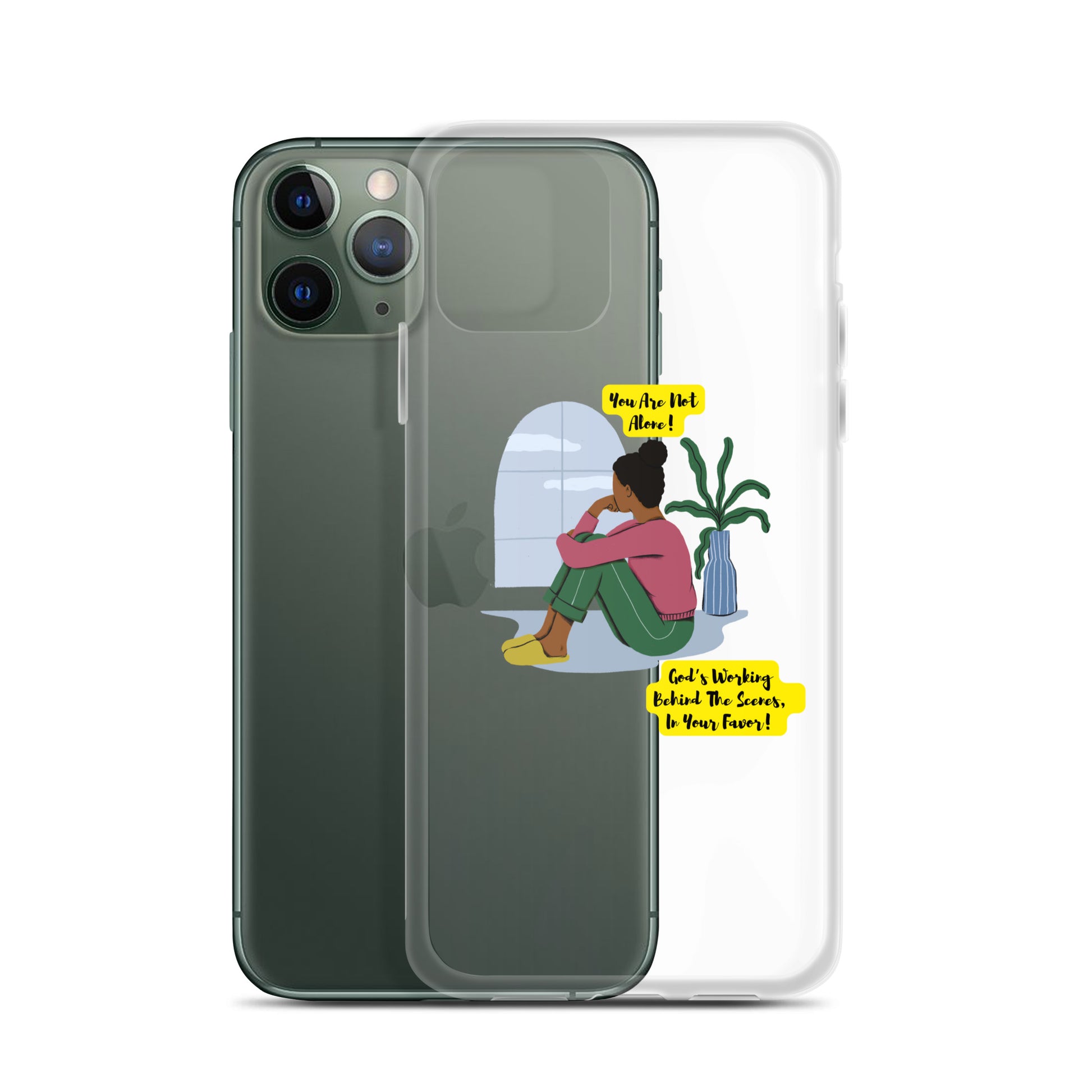 Inspirational clear iphone case