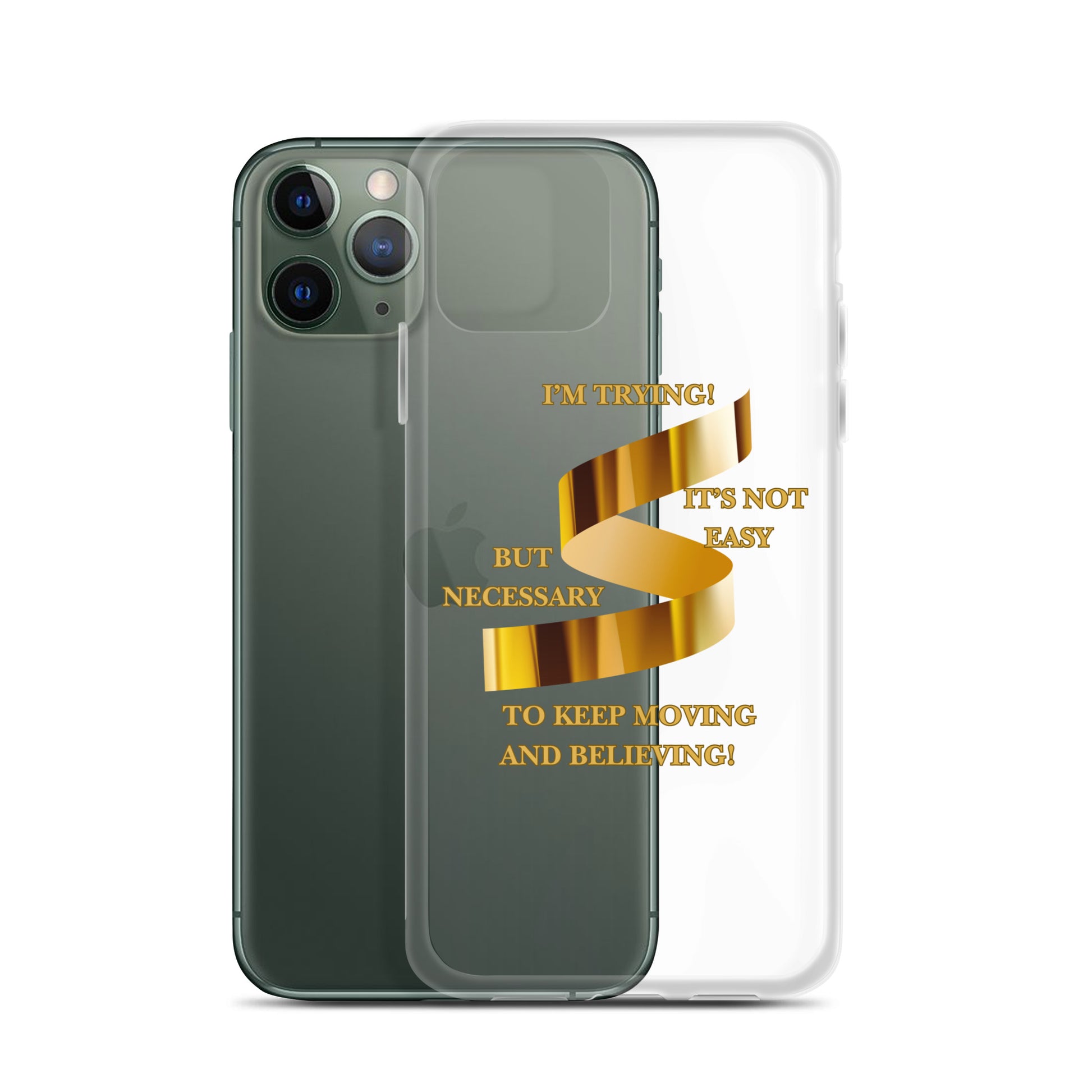 Inspirational Clear iPhone Case