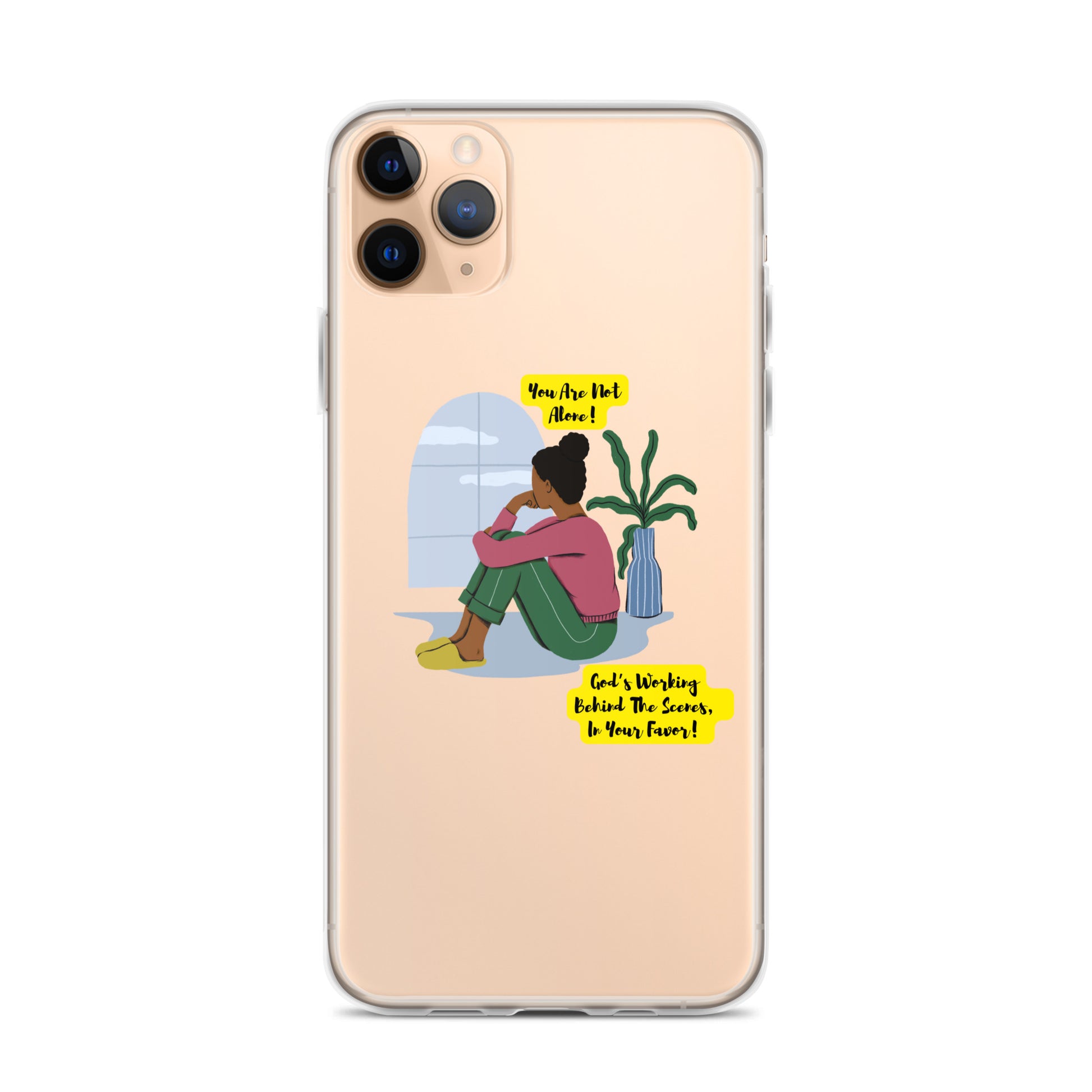 Inspirational clear iphone case