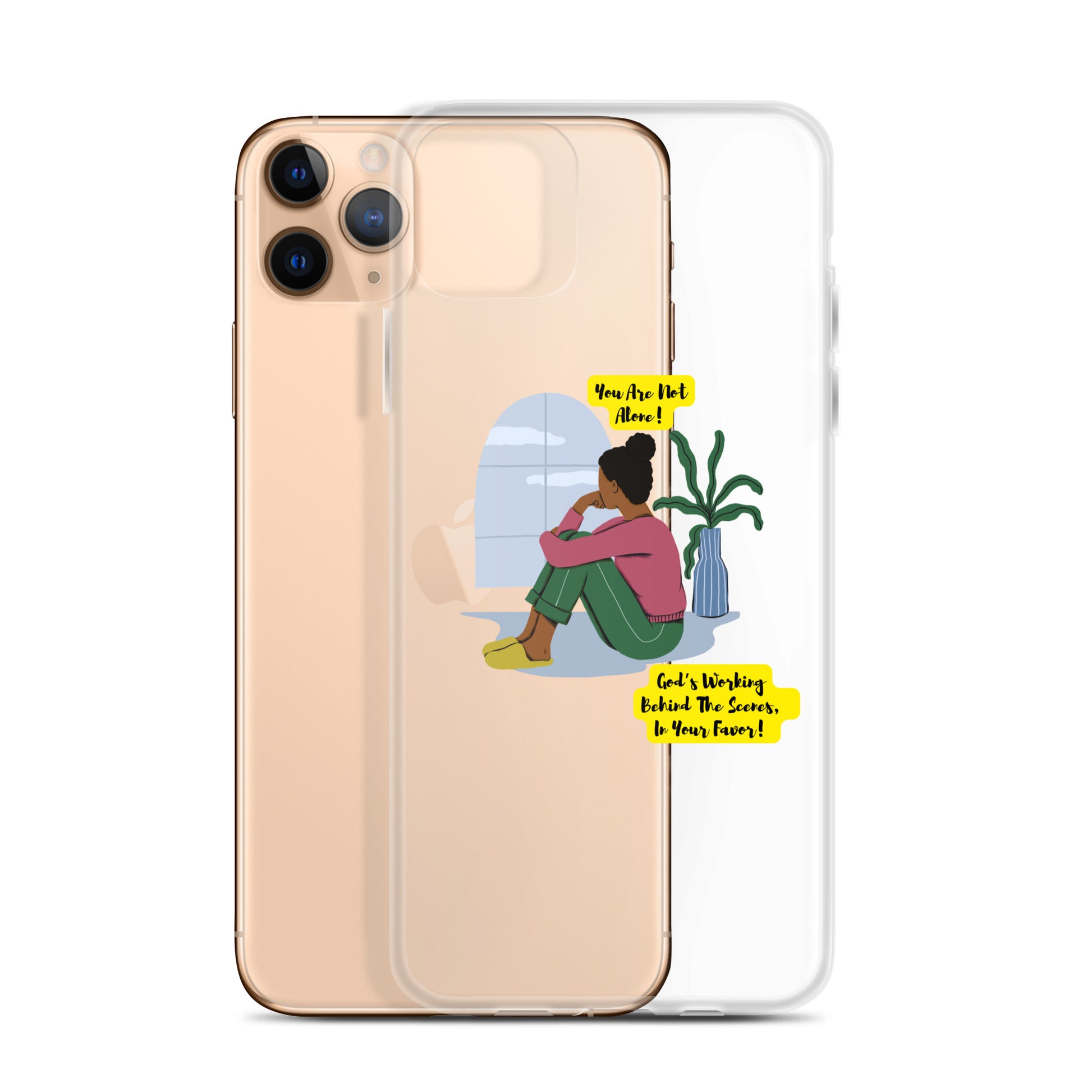 Inspirational clear iphone case