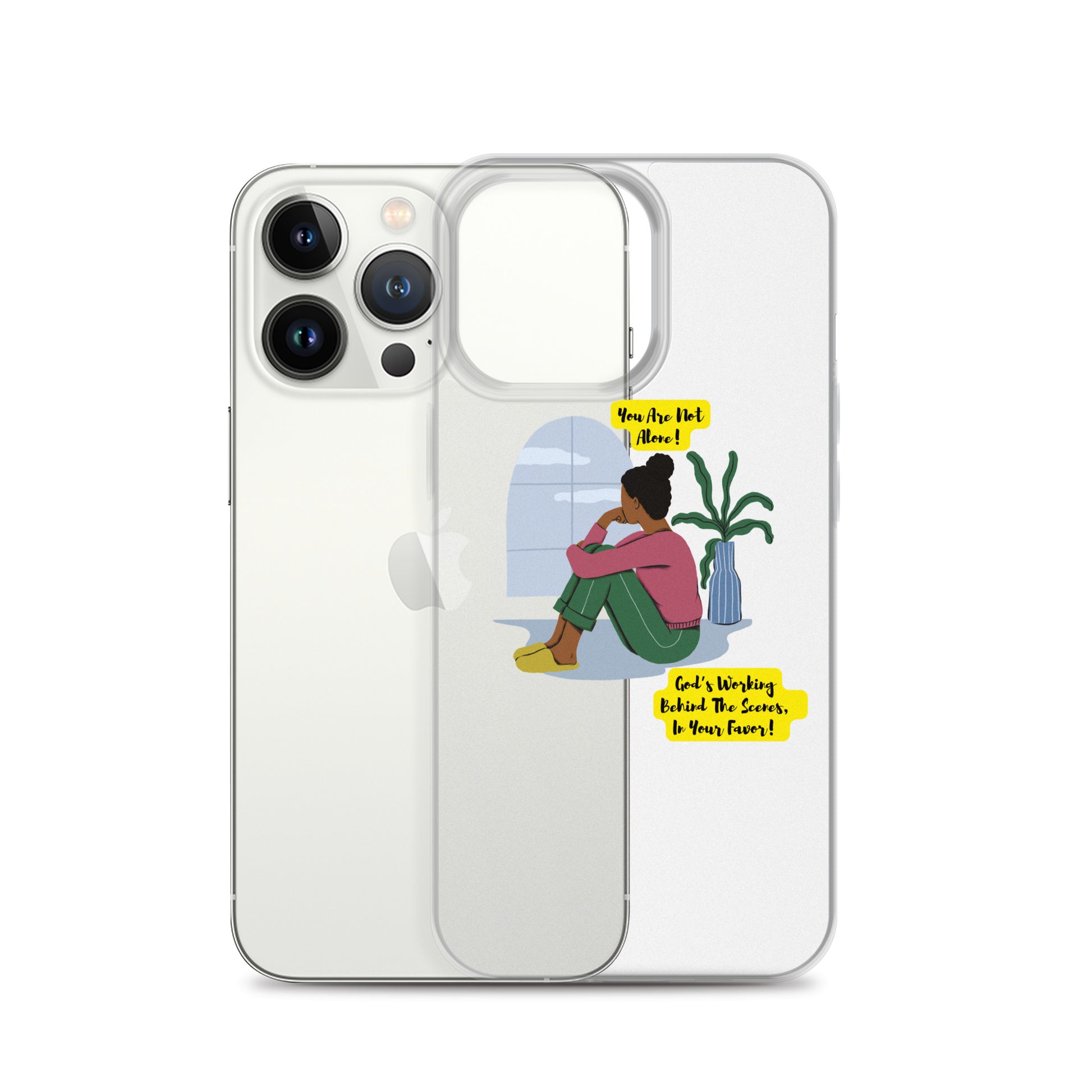 Inspirational clear iphone case