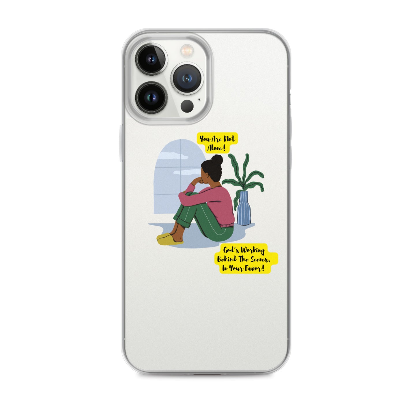 Inspirational clear iphone case