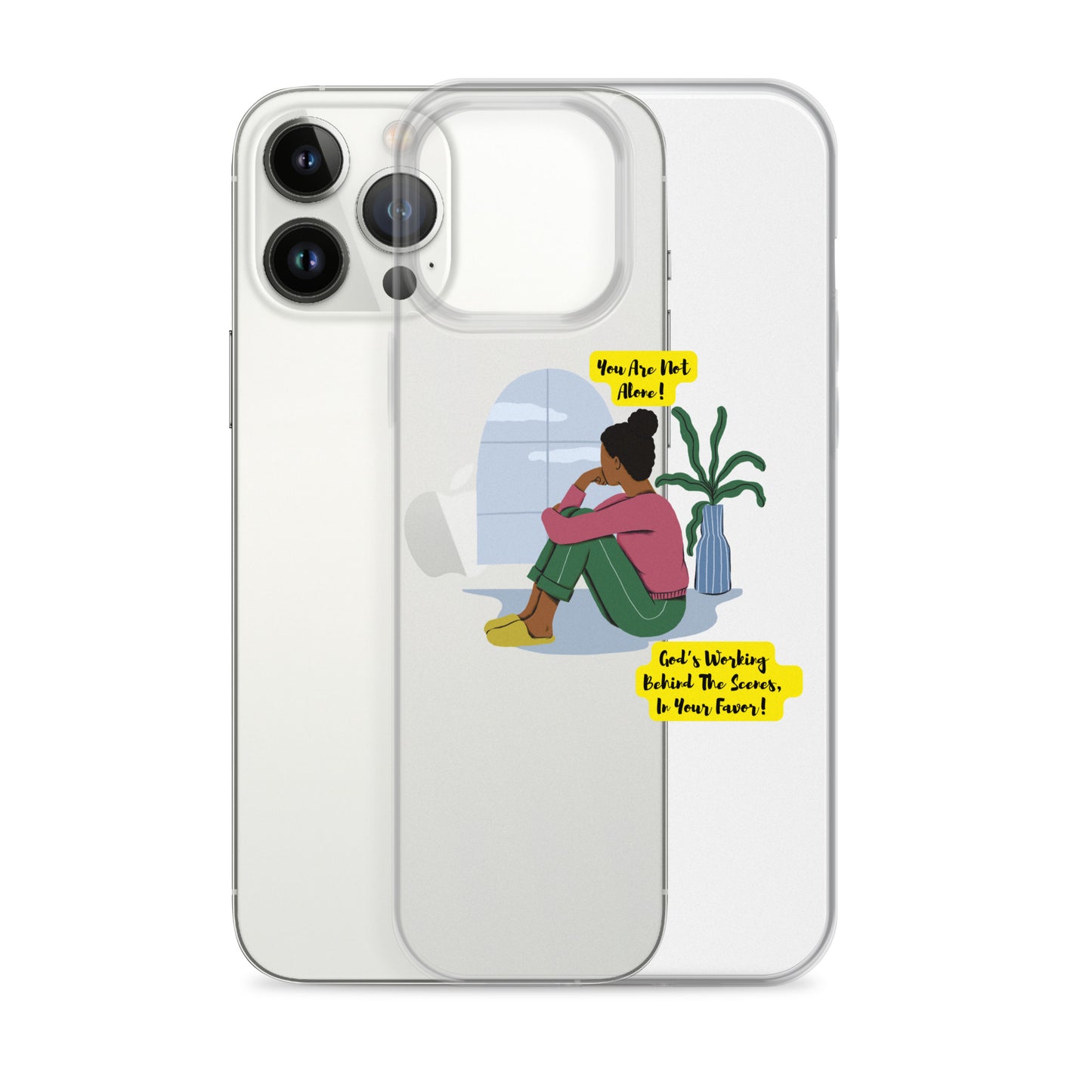 Inspirational clear iphone case