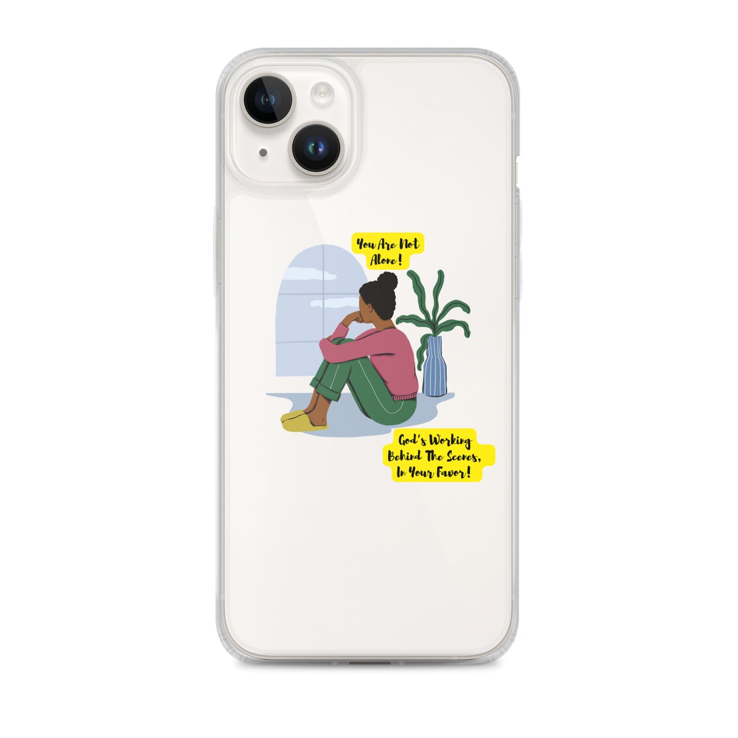 Inspirational clear iphone case