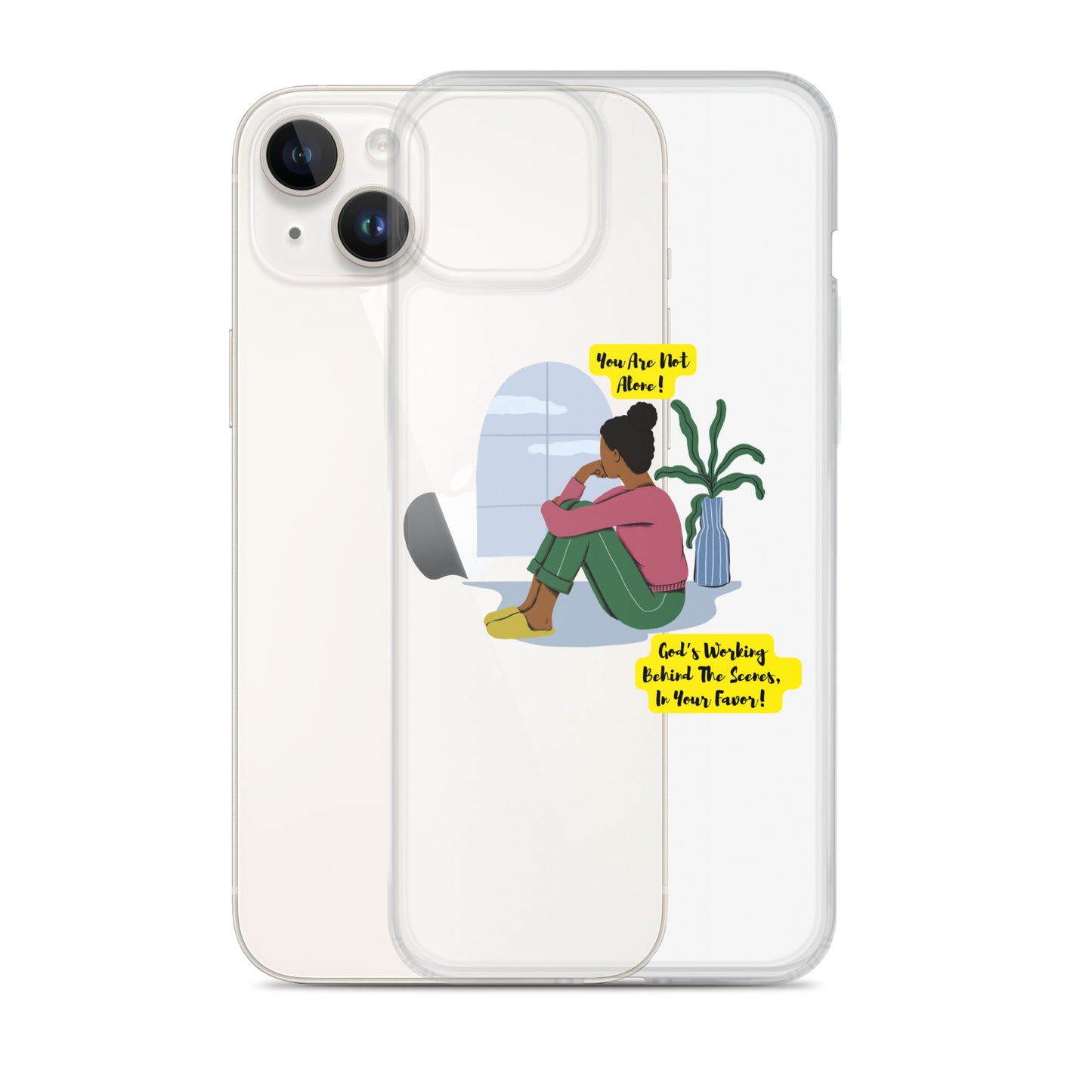 Inspirational clear iphone case