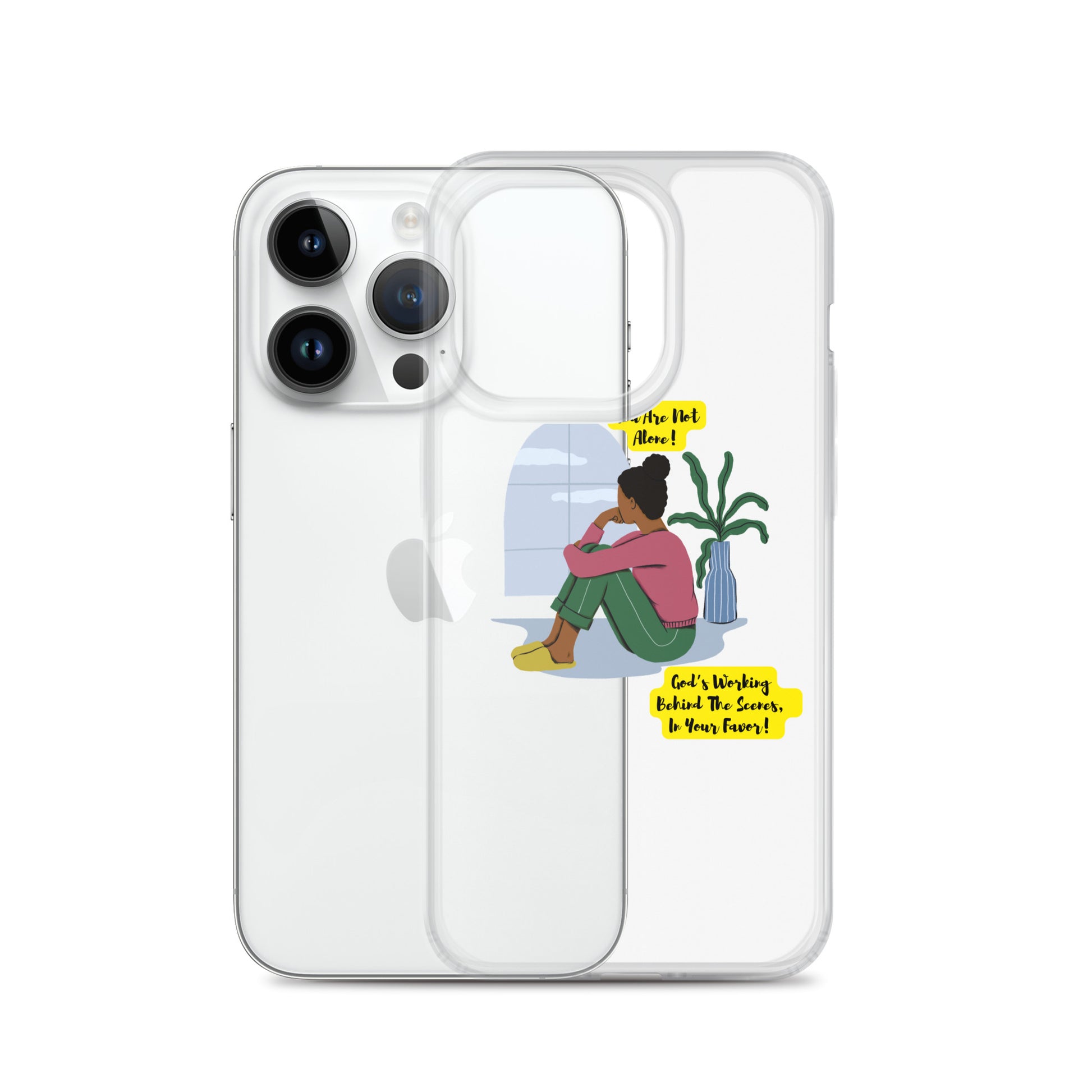 Inspirational clear iphone case