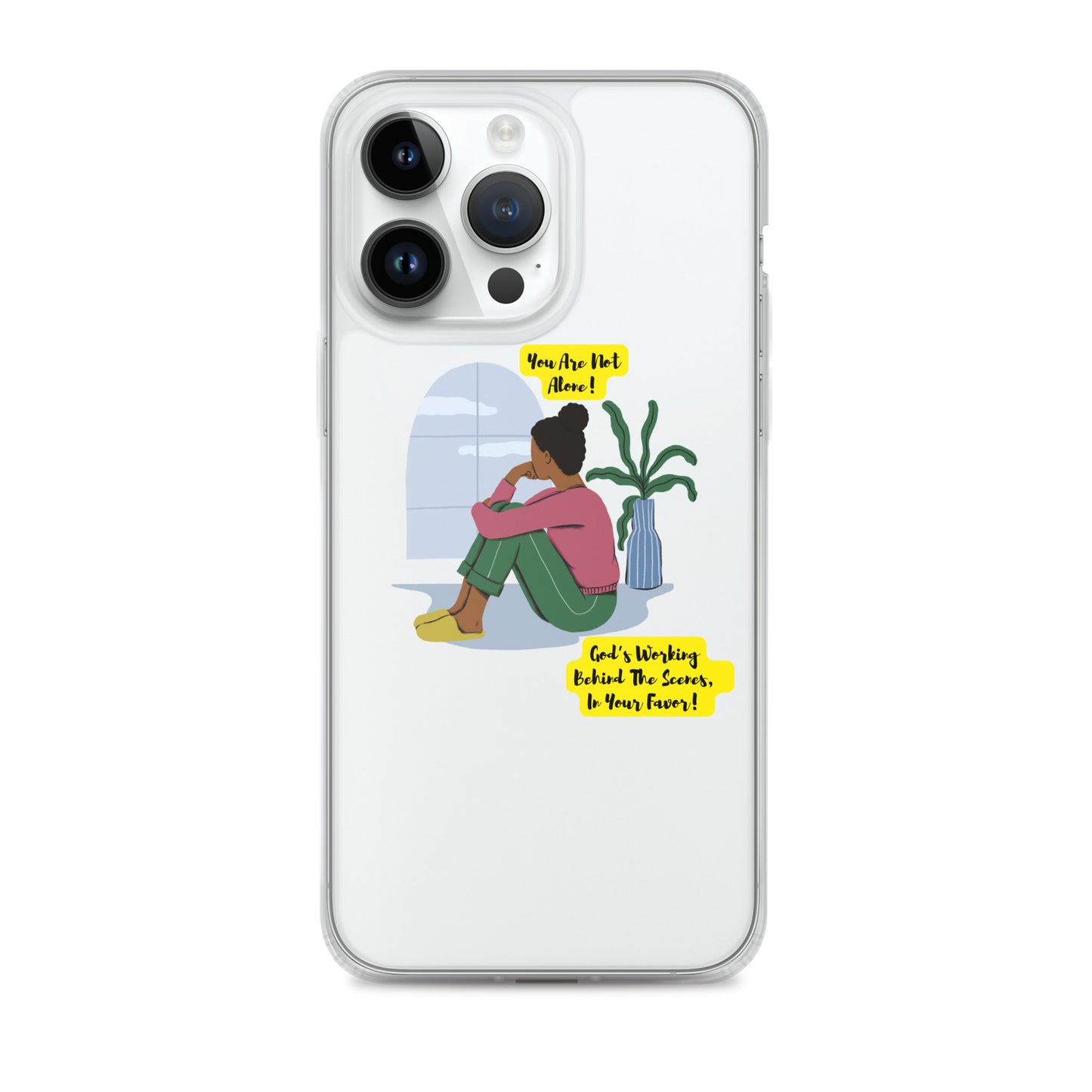 Inspirational clear iphone case