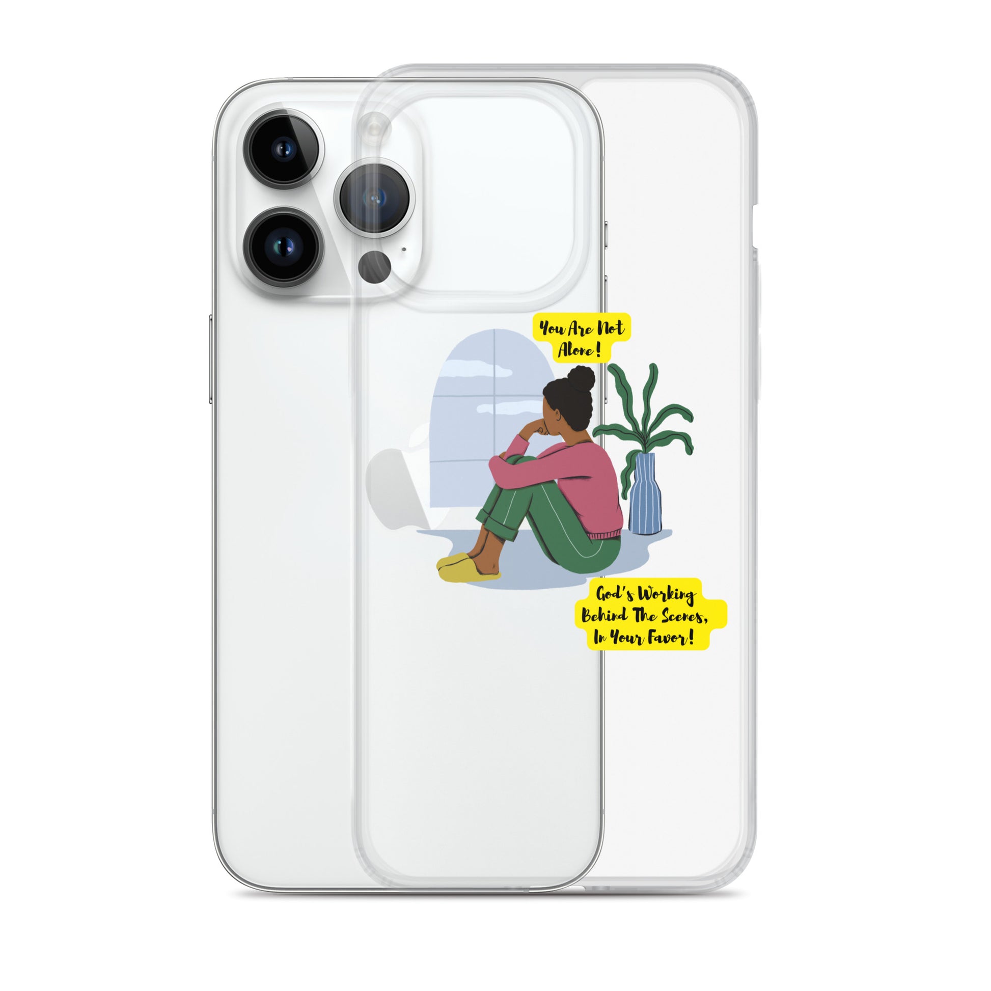 Inspirational clear iphone case