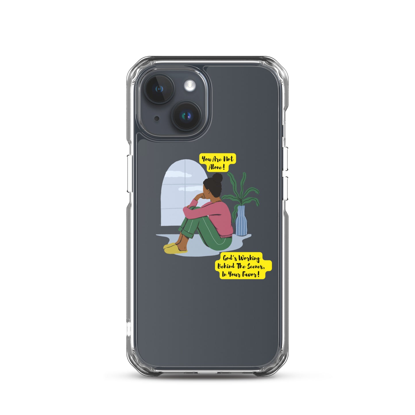 Inspirational clear iphone case