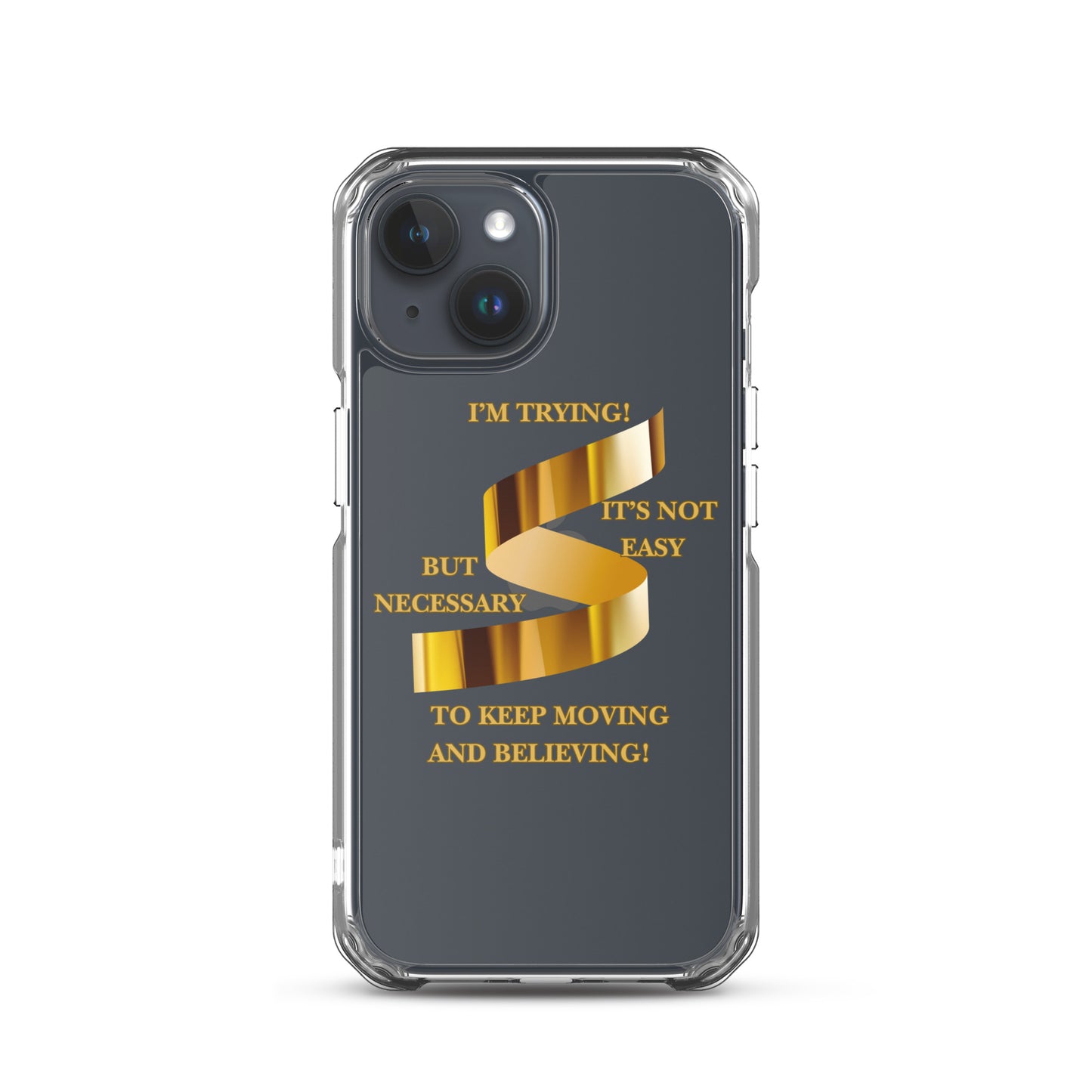 Inspirational Clear iPhone Case