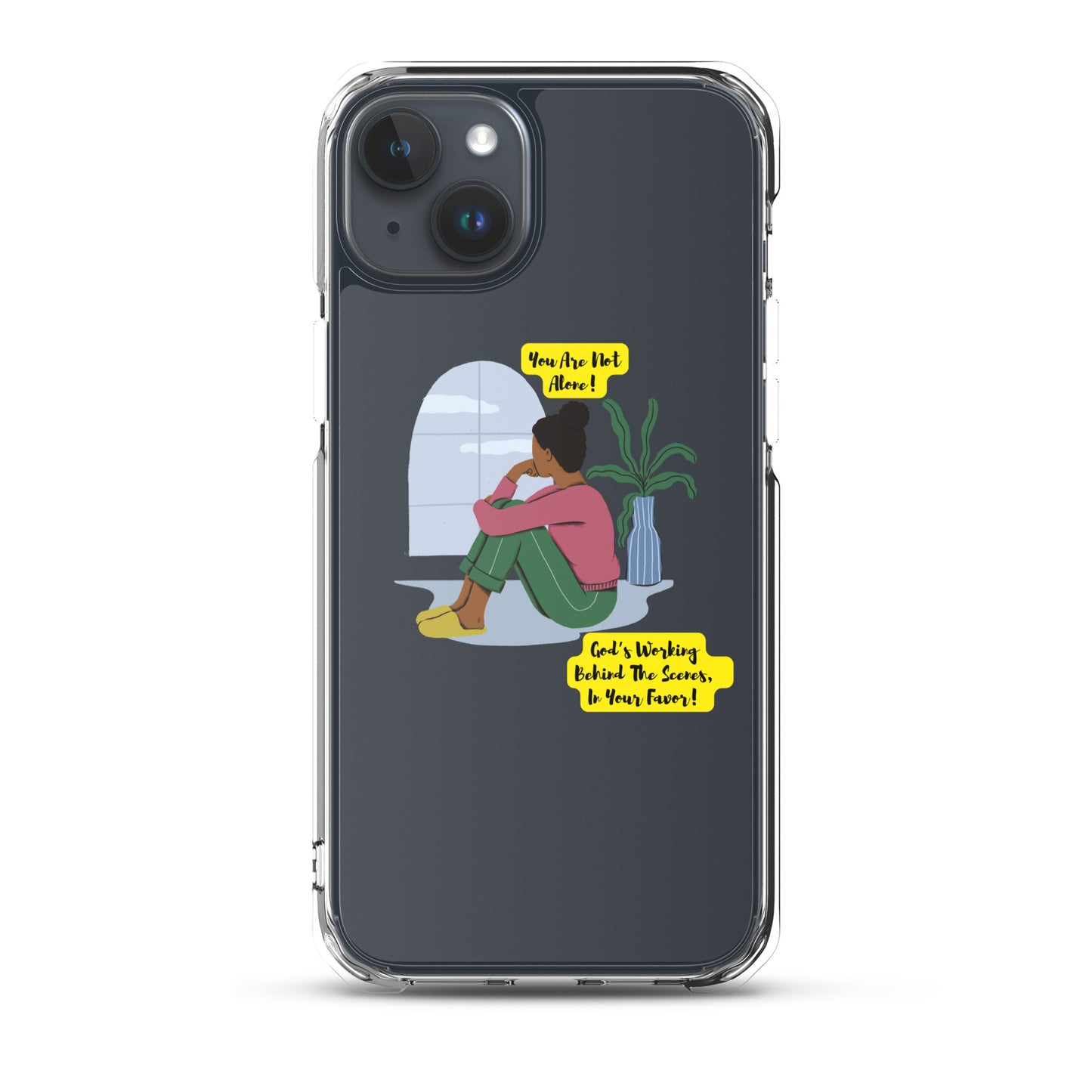 Inspirational clear iphone case