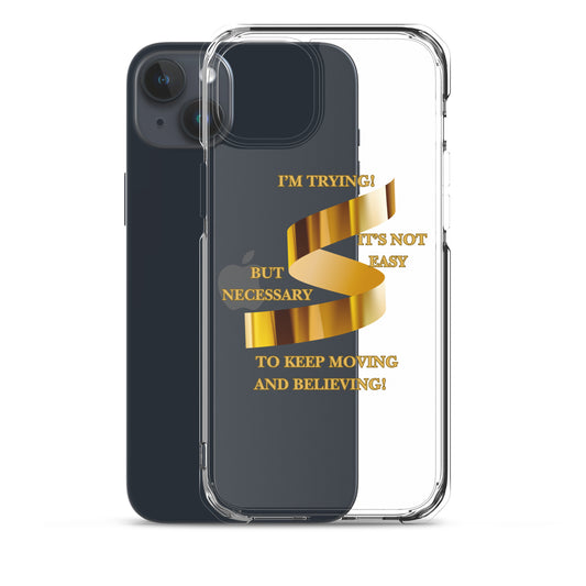 Inspirational Clear iPhone Case