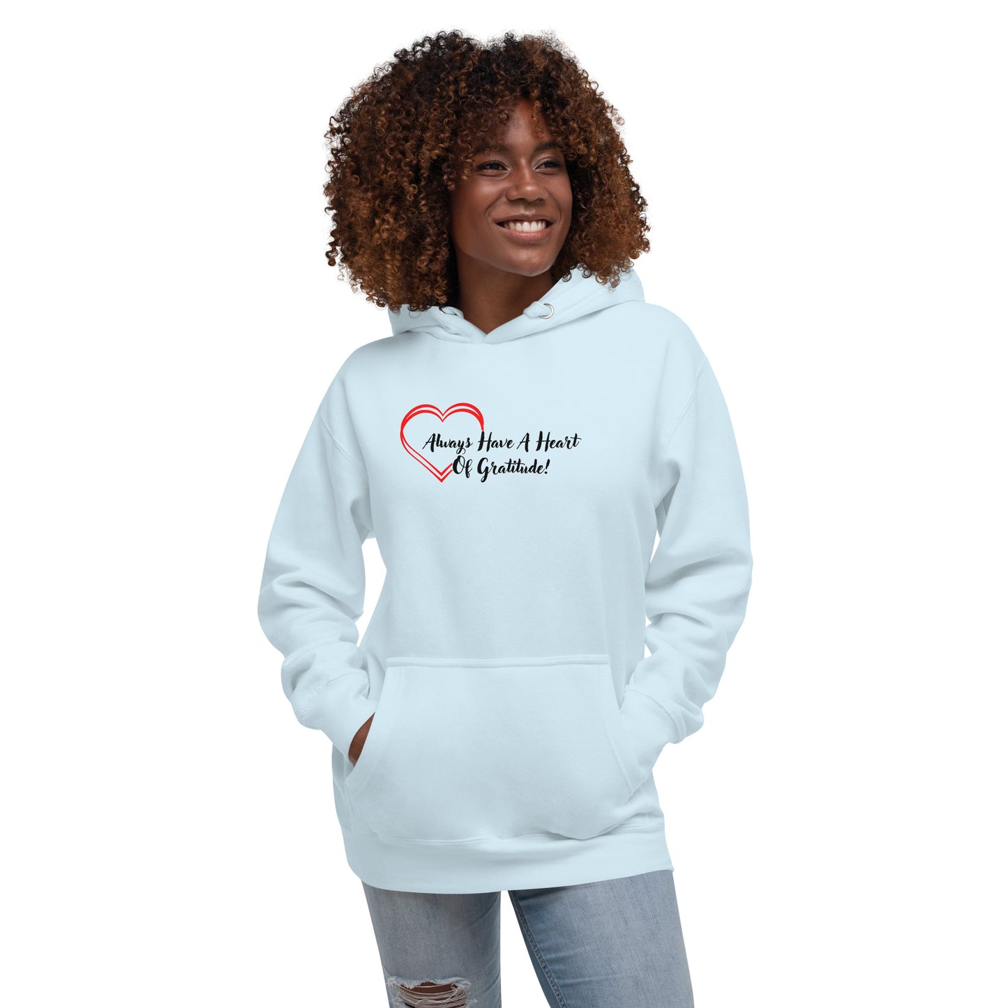 Heart Of Gratitude Motivational Hoodie Unisex