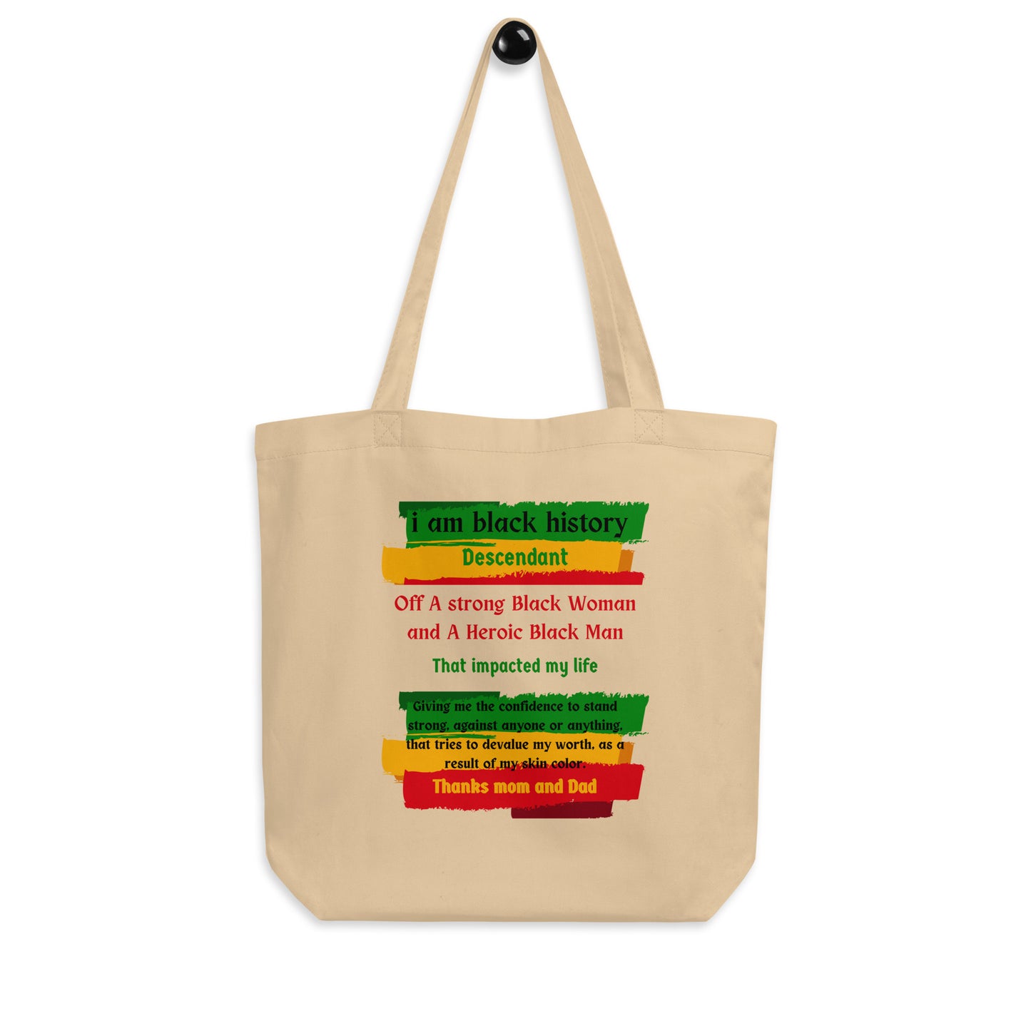 Black History Motivational Eco Tote Bag