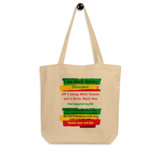 Black History Motivational Eco Tote Bag