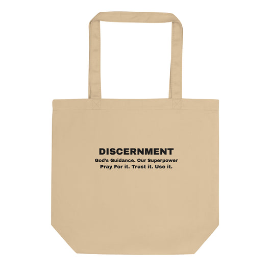 Discernment Christian Faith Inspirational Eco Tote Bag