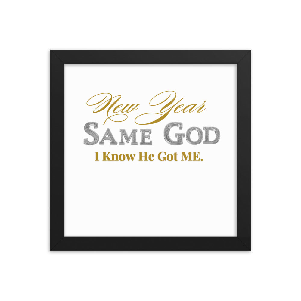 New Year 2025 Framed Poster