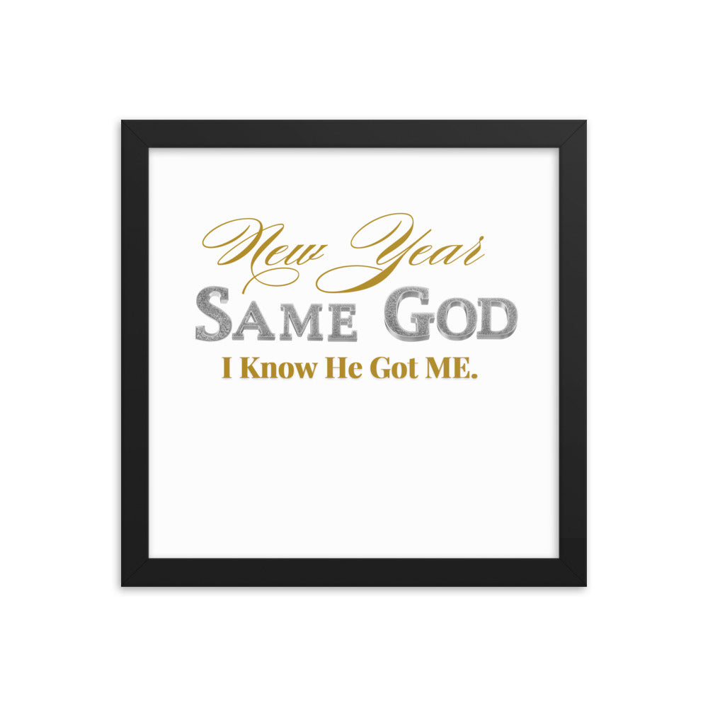 New Year 2025 Framed Poster