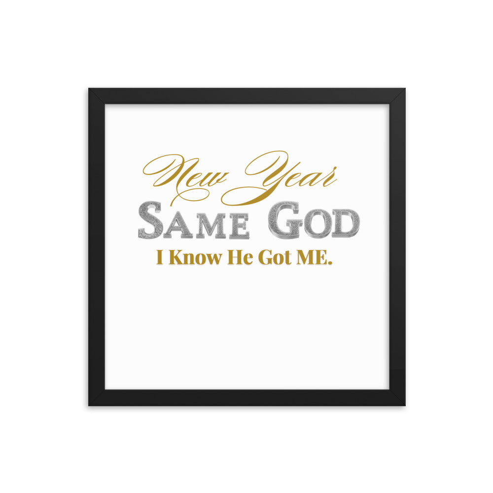 New Year 2025 Framed Poster