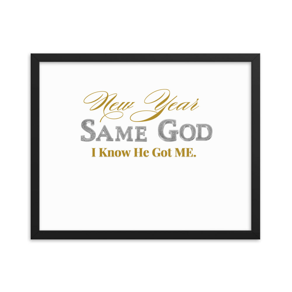 New Year 2025 Framed Poster