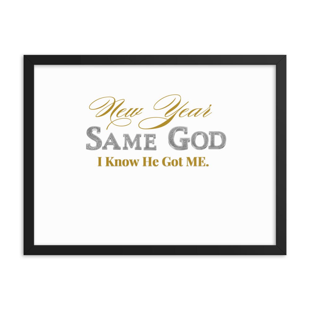 New Year 2025 Framed Poster