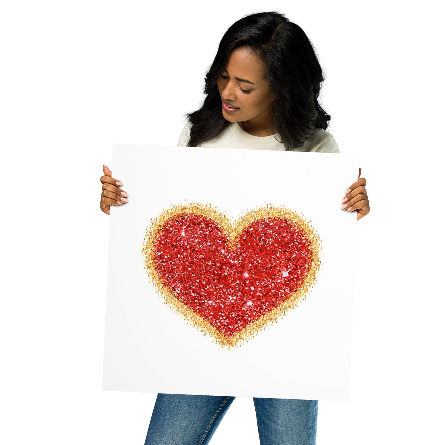 Inspirational Heart Bubble-free poster