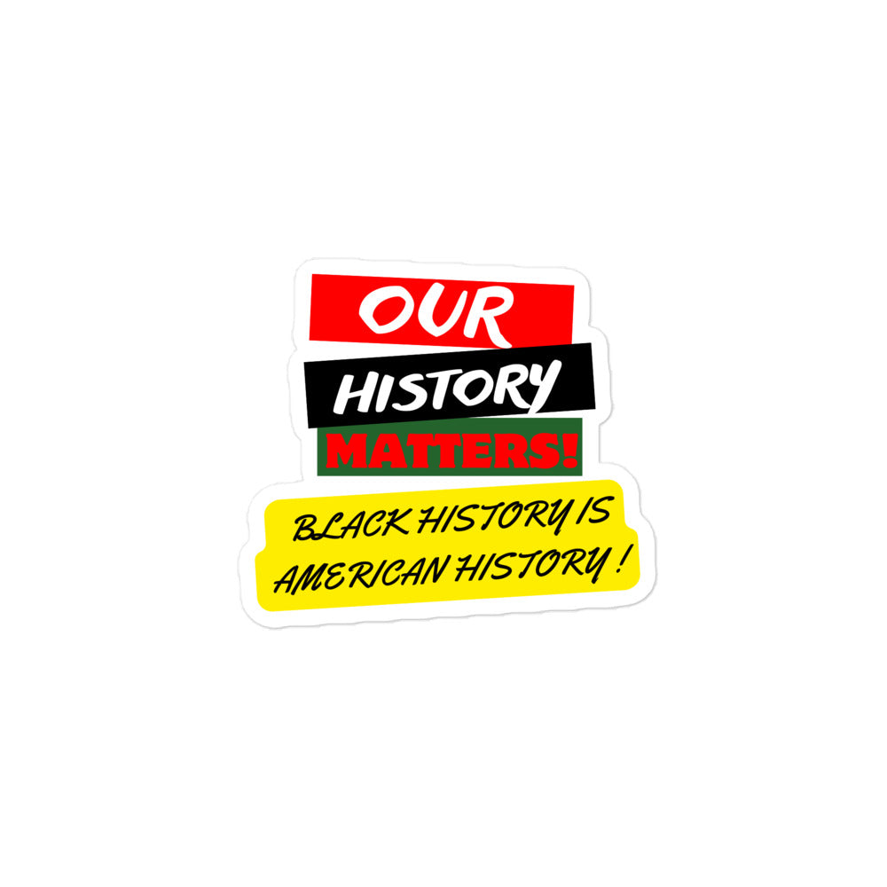 Black History Inspirational Bubble-free stickers