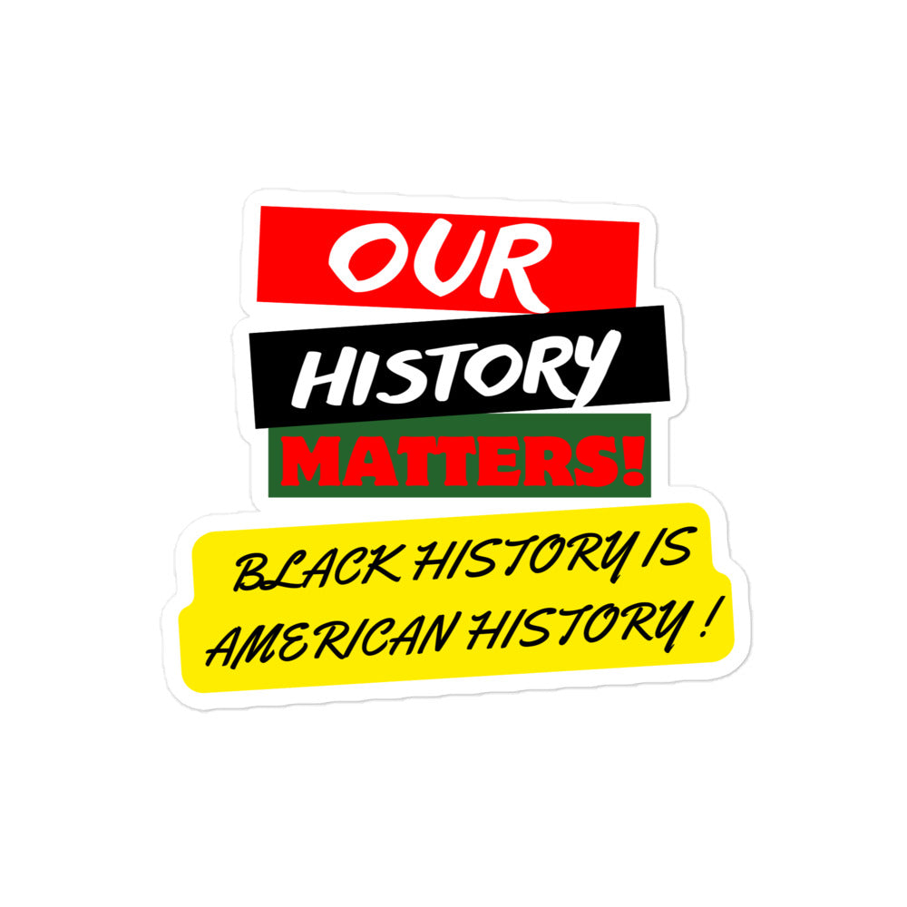 Black History Inspirational Bubble-free stickers